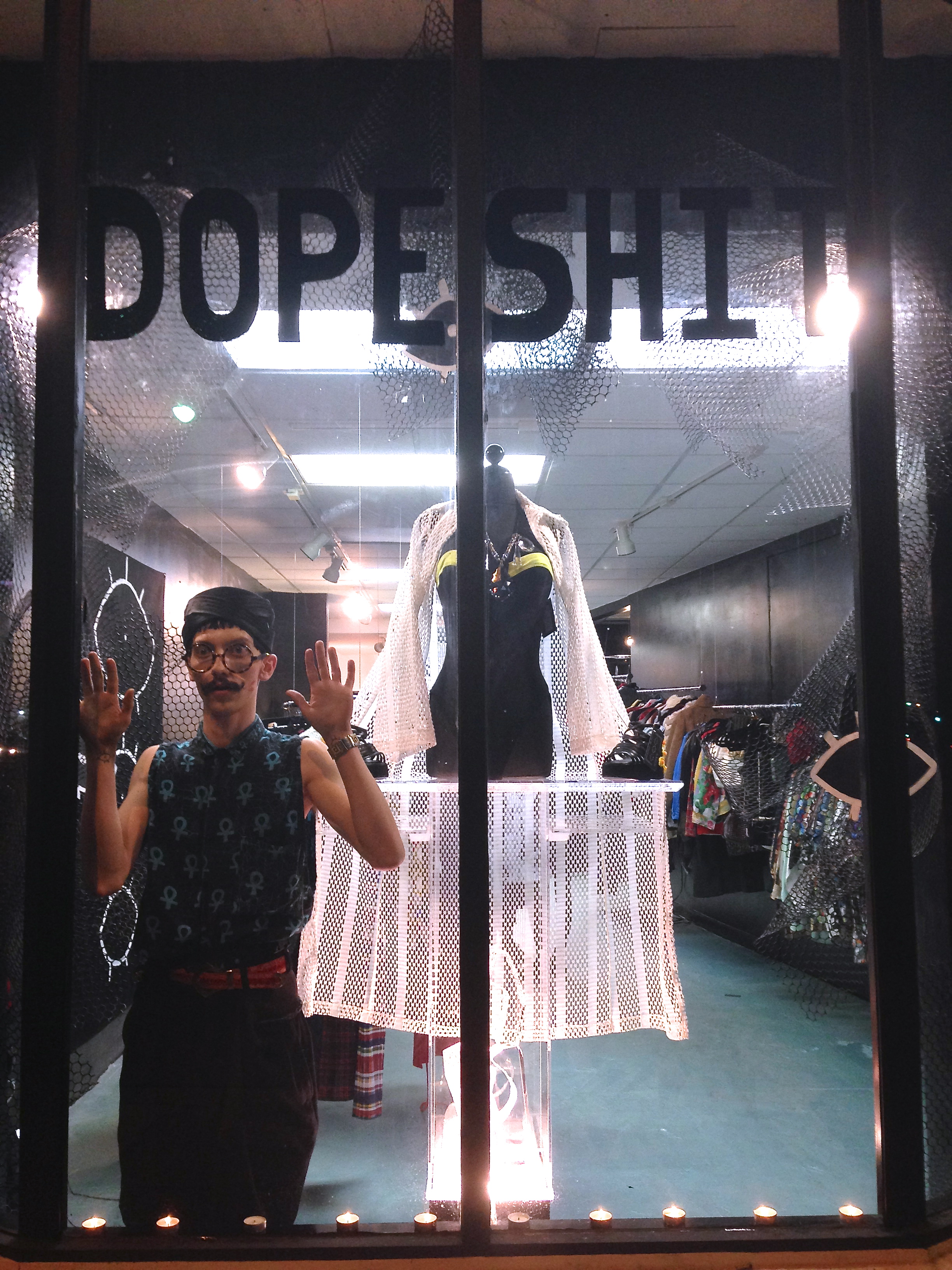 Sebastian started Dope Shit as a pop-up in 2012 after he had "amassed so much dope clothing [he] had to start selling it...There was no room left!"